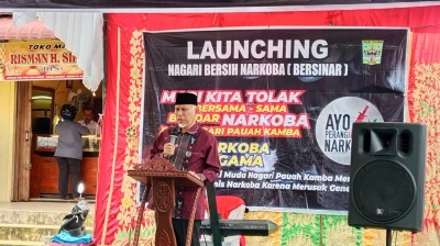 Launching Nagari Bersinar, Gubernur Sumbar Tegaskan Komitmen Pemerintah Berantas Narkoba